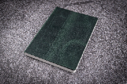 Galen Leather Notebook - Tomoe River Paper - A6 - Crazy Horse Forest Green