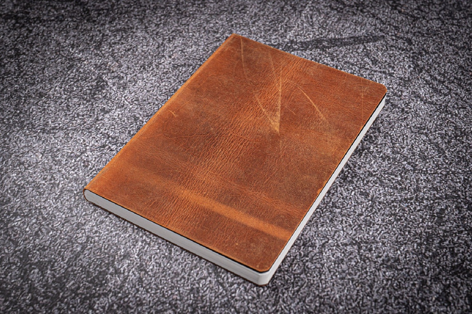 Galen Leather Notebook - Tomoe River Paper - A6 - Crazy Horse Brown