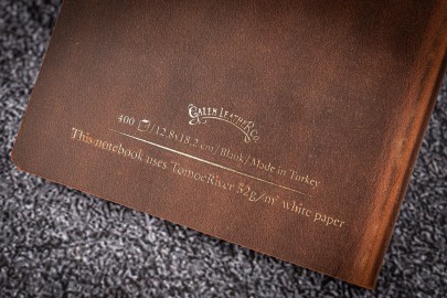 Galen Leather Notebook - Tomoe River Paper - A6 - Crazy Horse Brown