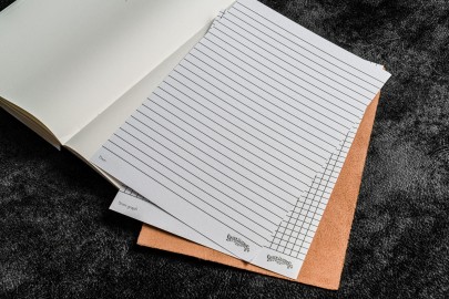 Galen Leather Notebook - Tomoe River Paper - A5 - Crazy Horse Black