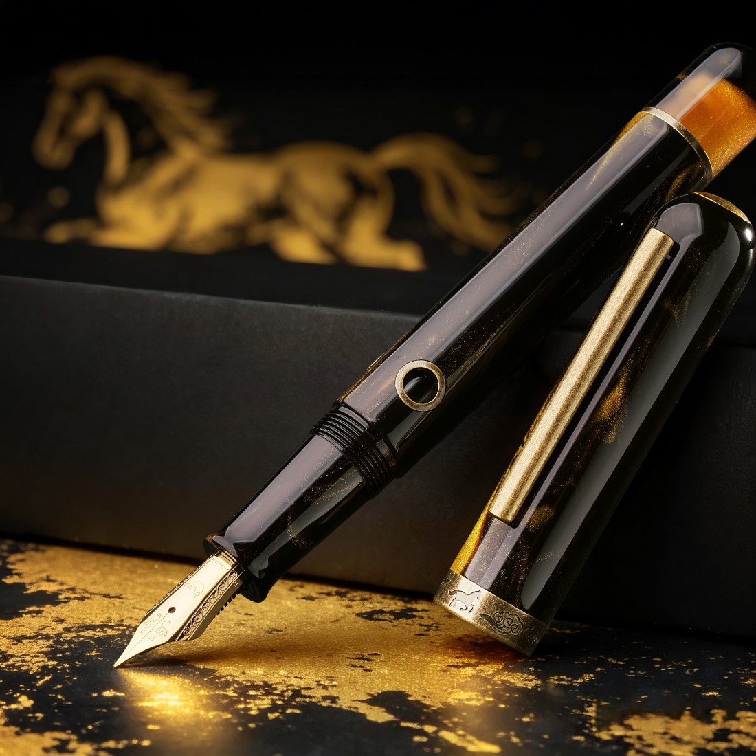 Nahvalur Pen of the Year 2026 Horse fountain pen  Limited Edition