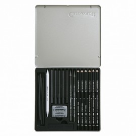 Cretacolor Black Box Charcoal Drawing Set 20pcs, 400 30