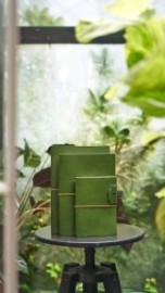 Paper Republic grand voyageur pocket botany green leather journal PP