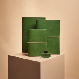Paper Republic grand voyageur pocket botany green leather journal PP