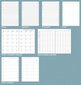 Filofax Clipbook A5 Saffiano Metallic Silver 145004
