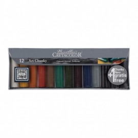 Cretacolor 12pcs Art Chunky Colored Charcoal 497 99