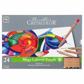 Cretacolor Mega Colored Pencils, 24 pcs, 290 24
