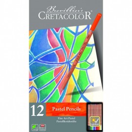 Cretacolor 12 pastel pencils set in tin box 470 12
