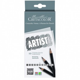 Cretacolor 12 Graphite pencils Artist studio 141 12
