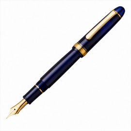Platinum 3776  Chartres Blue PNB-1500 51 fountain pen with converter and gold 14k nib