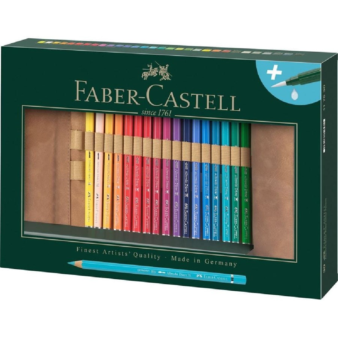 Faber Castell Albrecht Durer Watercolour set of 30 pencils with pecil roll 117530.