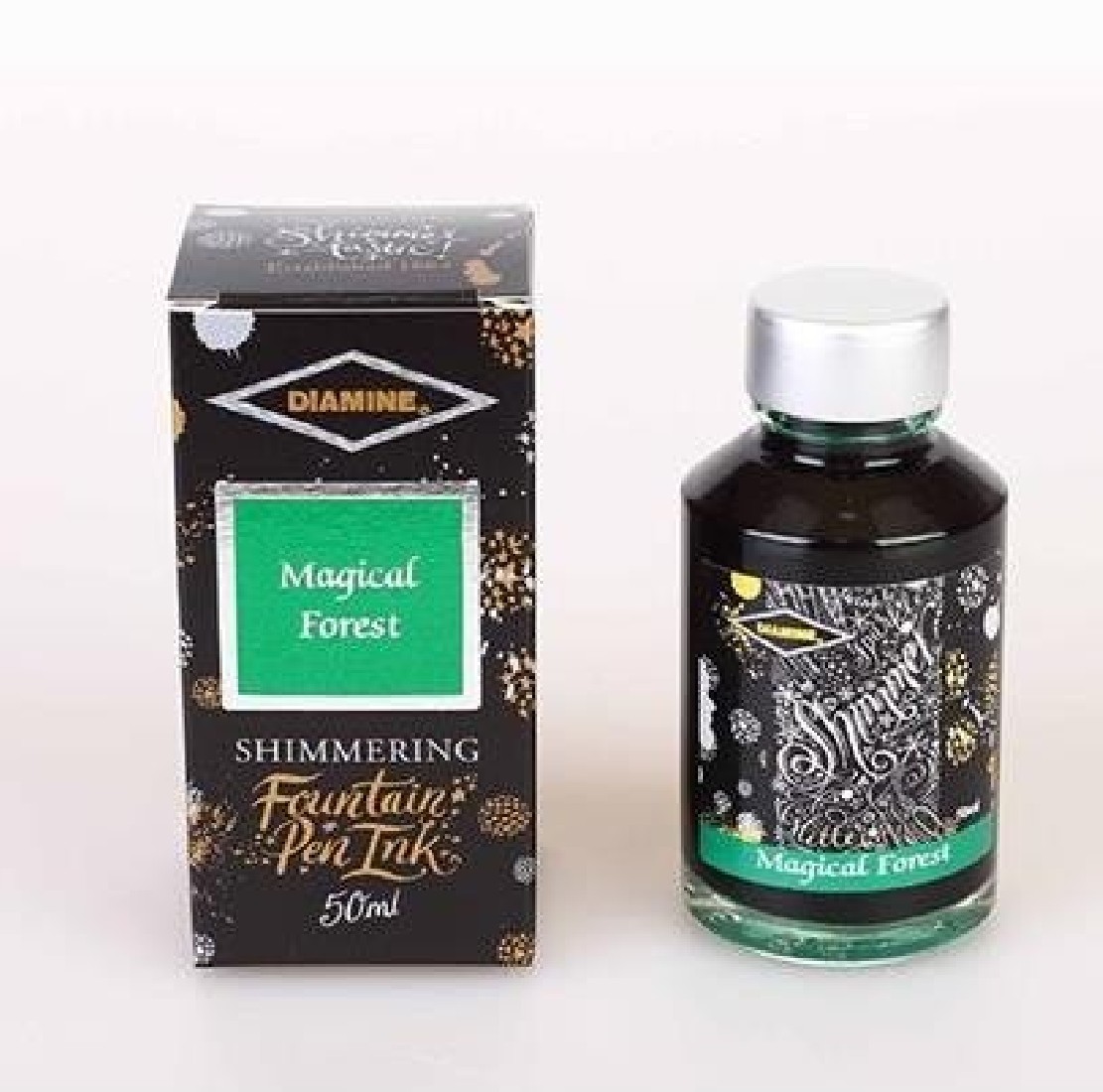 Diamine 50ml Magical Forest Fountain pen shimmer ink bottle