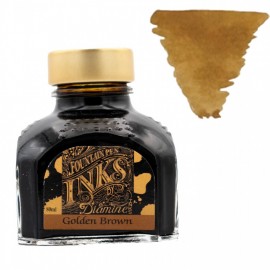 Diamine 80ml Golden Brown Fountain pen ink bottle