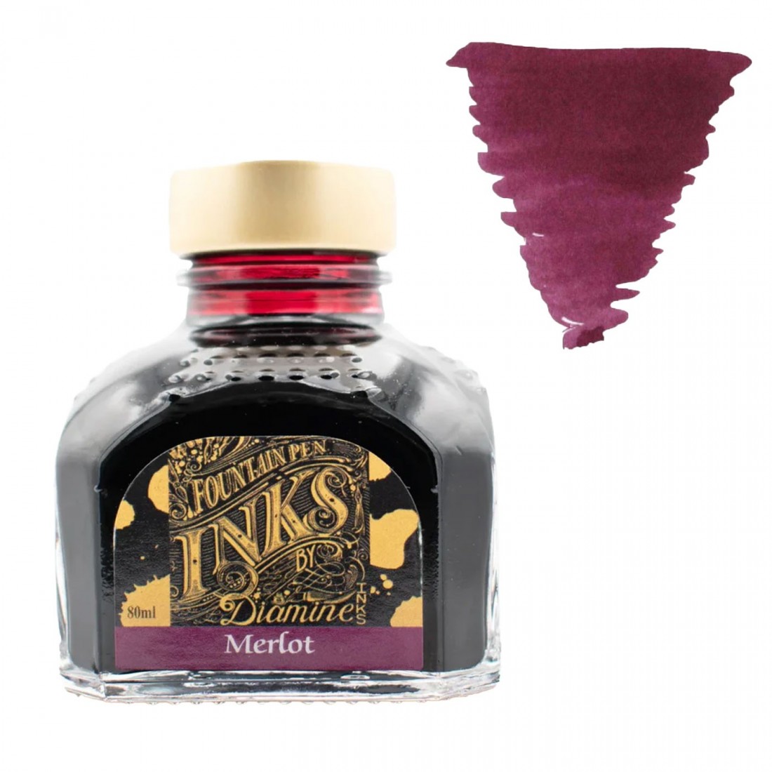 Diamine 80ml Merlot Ink Bottle