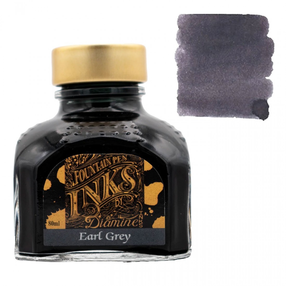 Diamine 80ml Earl Grey Fountain pen ink bottle