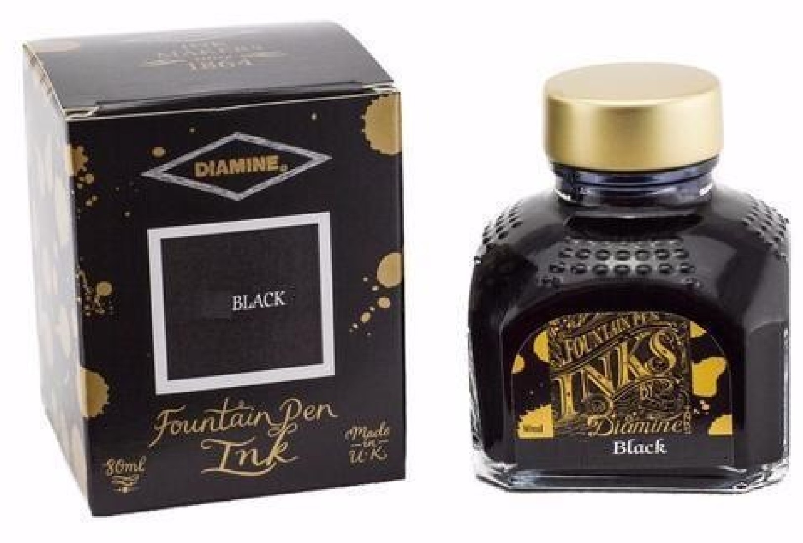 Diamine 80ml Onyx Black 060 Fountain pen ink bottle