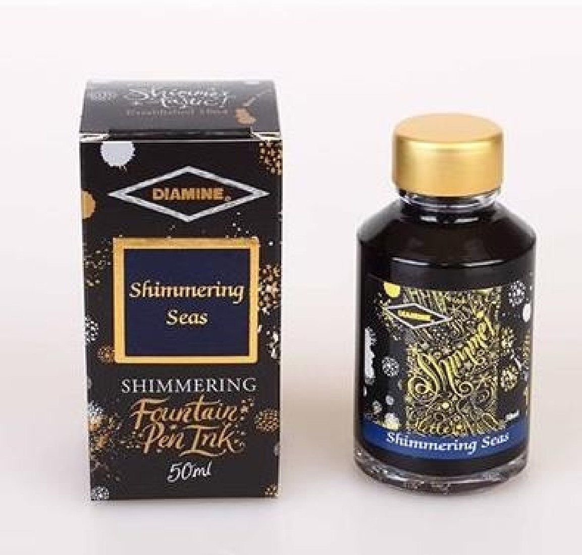 Diamine 50ml Shimmering Seas Fountain pen shimmer ink bottle