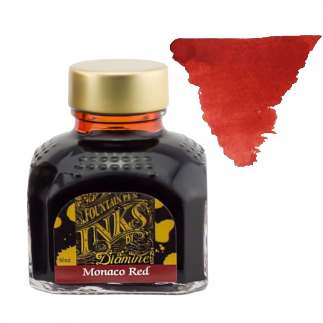 Diamine 80ml Monaco Red Ink Bottle