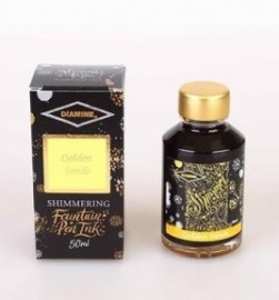Diamine 50ml Golden Sands Fountain pen shimmer ink bottle