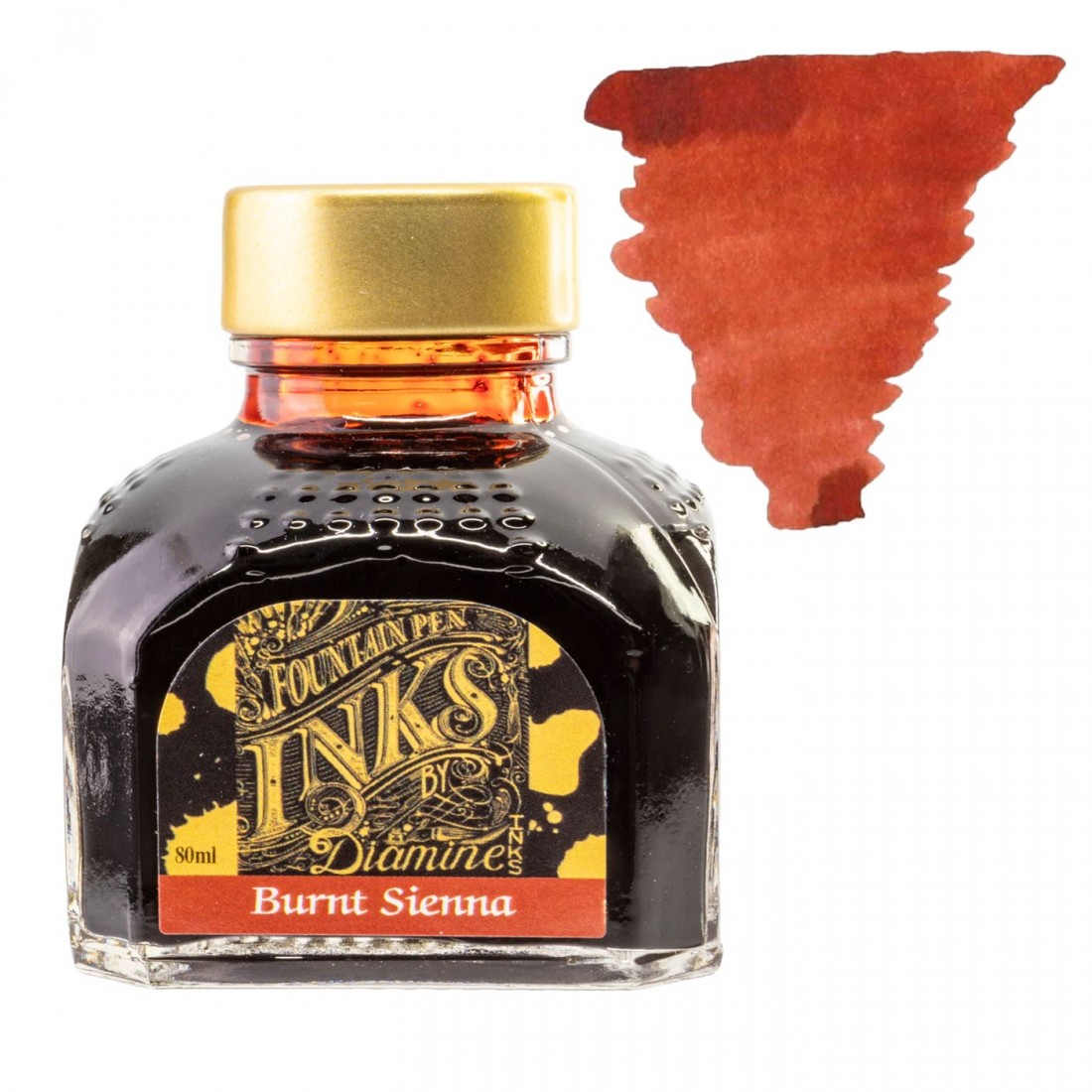 Diamine 80ml Burnt Sienna Ink Bottle