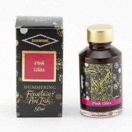 Diamine 50ml Pink Glitz Fountain pen shimmer ink bottle