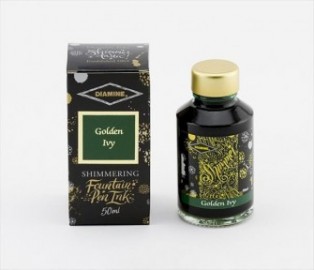 Diamine 50ml Golden Ivy Fountain pen shimmer ink bottle