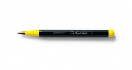 Leuchtturm 1917 Drehgriffel Nr.1 Bauhaus Edition Black/Lemon Ballpoint pen, with royal blue ink LE