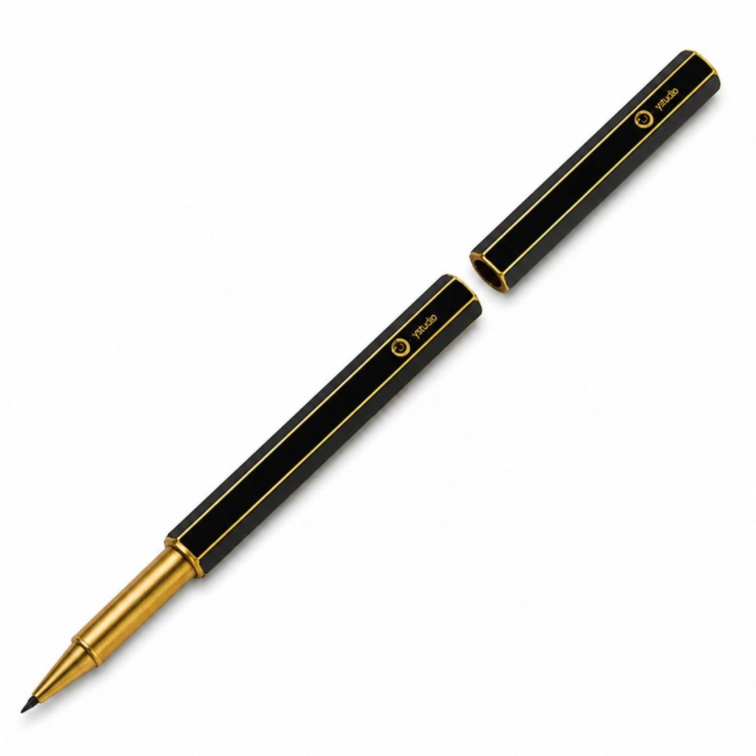 YSTUDIO black brass classic revolve rollerball