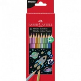 Faber Castell Classic Colour Metallic Pencil, wallet of 10 pcs 201583