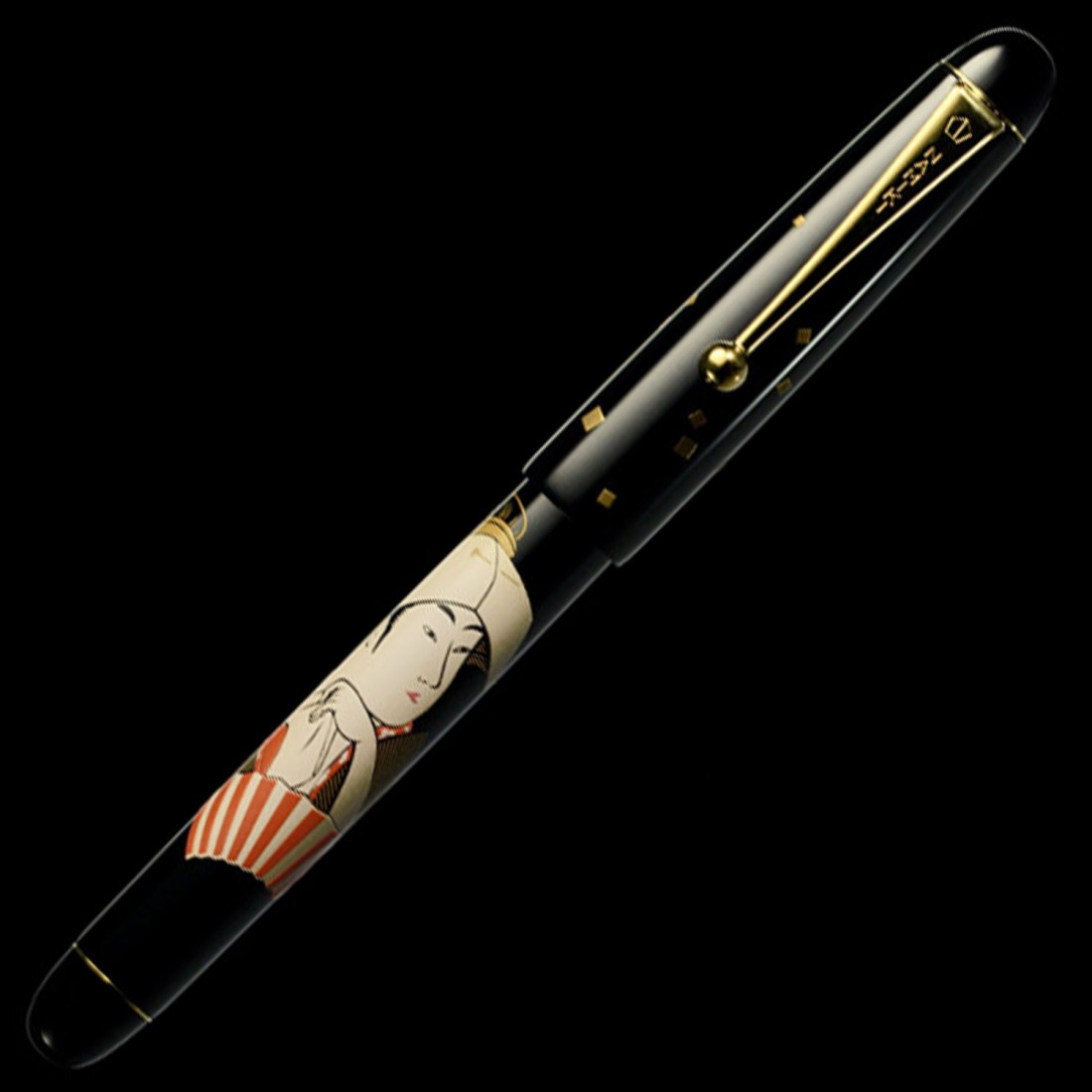 Pilot Namiki Nippon Art maki-e Geisha Toyohina Tominoto FN-4M-UTO Fountain Pen