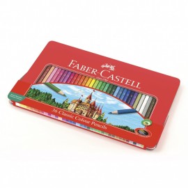 Faber Castell  Classic Colour pencils  115886, tin of 36
