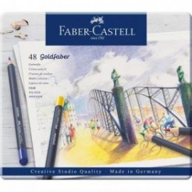 Faber Castell Goldfaber colour pencil, tin of 48pcs 114748