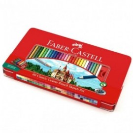 Faber Castell Classic Colour pencils  115894,  tin of 60