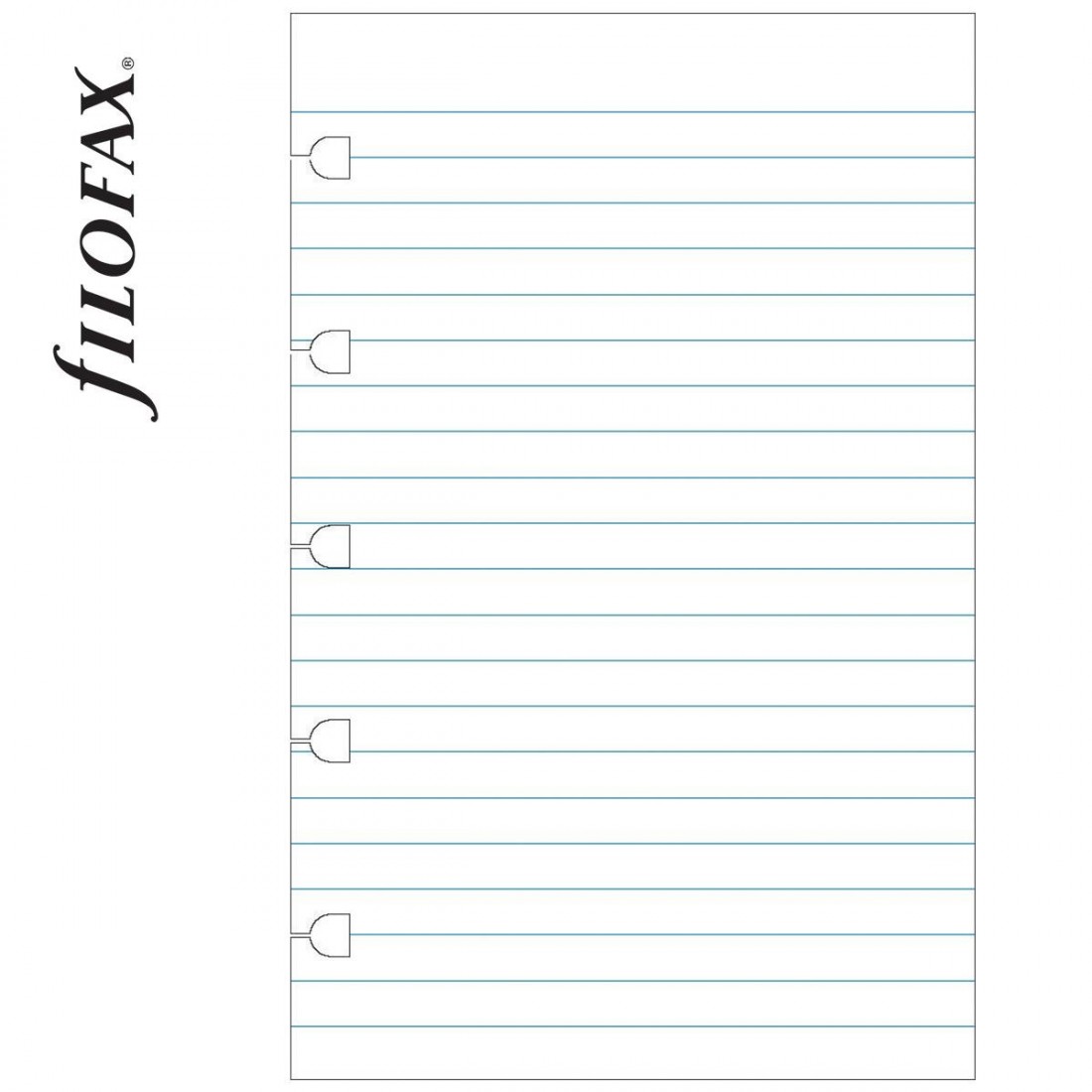 REFILL POCKET NOTEBOOK RULED PAPER 122008 FILOFAX FX
