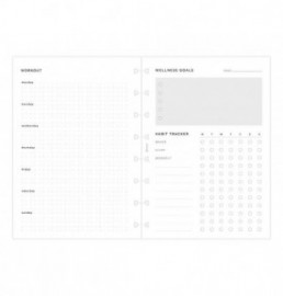 Wellness Tracker Notebook Refill - A5 FILOFAX
