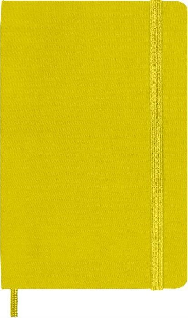 Notebook Pocket 9x14 Silk Hay Yellow Ruled Hard Cover Moleskine