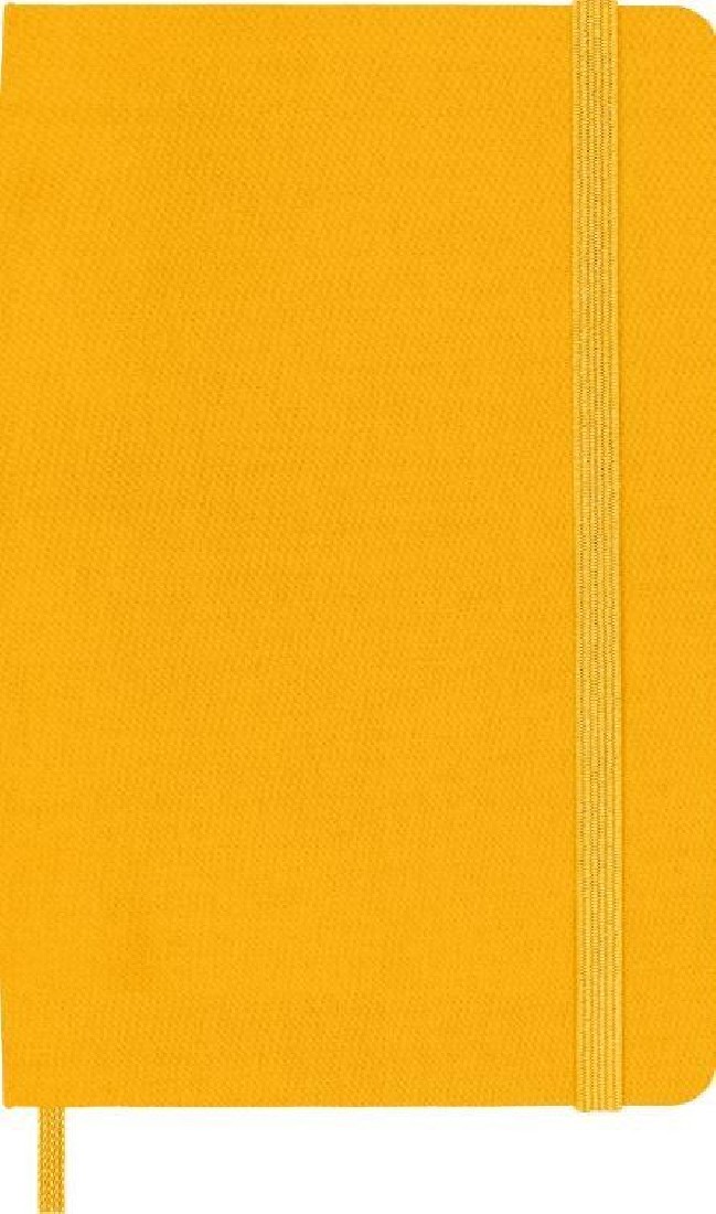 Notebook Pocket 9x14 Silk Orange Yellow Ruled Hard Cover Moleskine