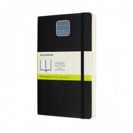 Notebook Large 13x21 Plain Expanded Version Black Soft Cover Moleskine