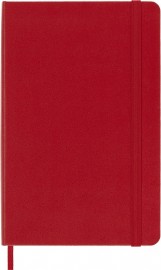 Moleskine notebook medium 12x18 ruled scarlet red hard cover
