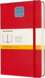 Moleskine Notebook Ruled Expanded Version Large 13x21  Red Hard Cover