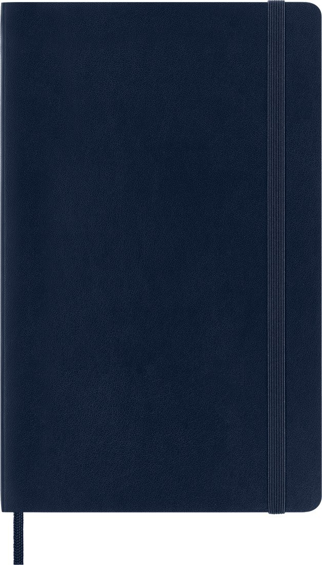 Notebook Large 13x21 Squared Sapphire Blue Soft Cover, Moleskine