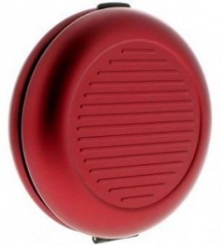 Ogon coin dispenser red aluminium wallet