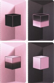 Moleskine Cahier Set Moleskine x BLACKPINK Collection, Set of 4, pocket, plain