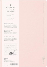 kleid 8441-03 Notebook, 2 mm Grid,  B6 182x128mm Square Light pink, 64  white pages,