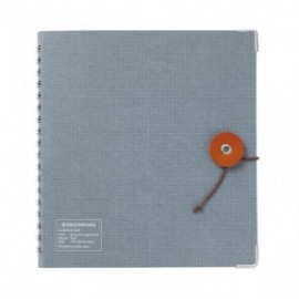 Kleid String - Tie Rood Notebook Gray Square Grid 17x15.5cm, 8840-05