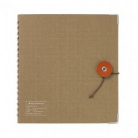 Kleid String - Tie Rood Notebook Camel Square Grid 17x15.5cm, 8840-06