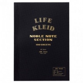 Kleid 8961 Life and kleid Noble Notebook, Black, A5, squared 2 mm, 100 sheets