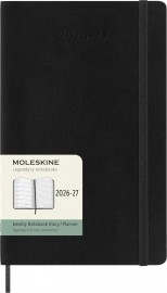 Moleskine Classic Planner 2026 - 2027 Weekly and Notes 18 Month Black Large 13x21 soft cover