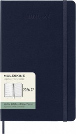 Moleskine Classic Planner 2026 - 2027 Weekly and Notes 18 Month Blue Large 13x21 hard cover