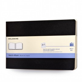 Moleskine art plus sketch album large 13x21 black
